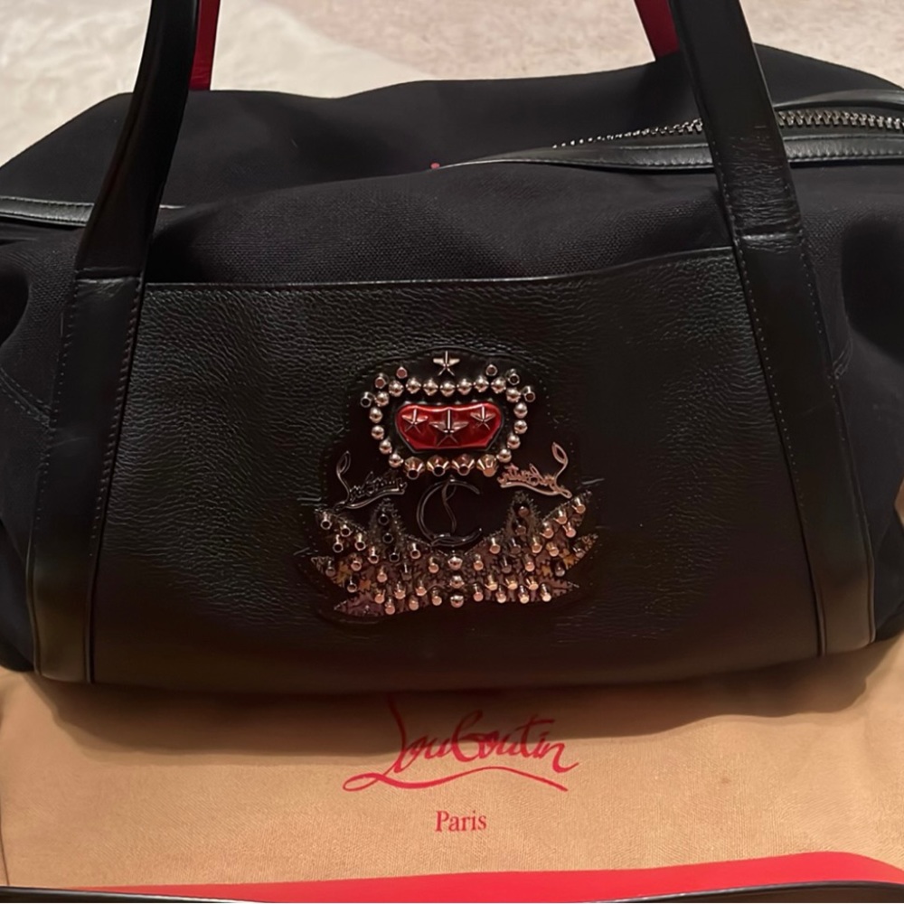 Christian Louboutin travel bag-duffle-weekend bag-perfect condition.